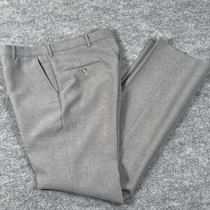 Vintage Y2K 80s 90s Botany 500 Size 31X34 Gray Pleated Dress Pants Made In USA